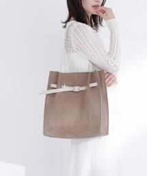 NATURAL BEAUTY BASIC | 【Oggi5月号掲載】◇スウェードタックベルトトートバッグ(トートバッグ)