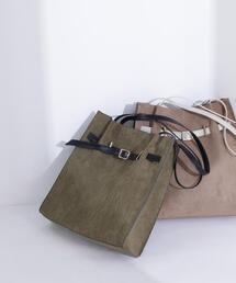 NATURAL BEAUTY BASIC | 【Oggi5月号掲載】◇スウェードタックベルトトートバッグ(トートバッグ)