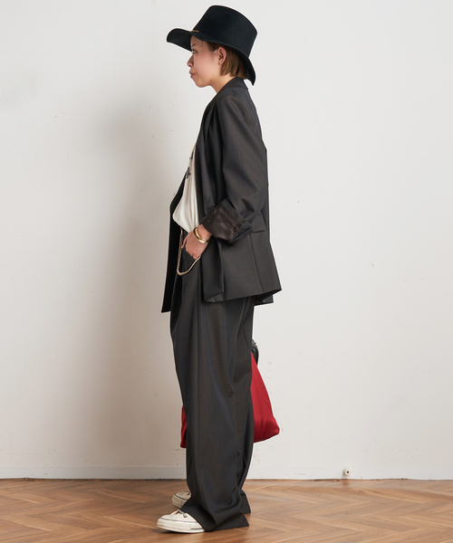 AP STUDIO（エーピーストゥディオ）の「dark check jacket（テーラードジャケット・レディース・ブラウン・36/38）」の18枚目の写真