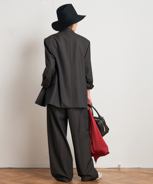 AP STUDIO（エーピーストゥディオ）の「dark check jacket（テーラードジャケット・レディース・ブラウン・36/38）」の17枚目の写真