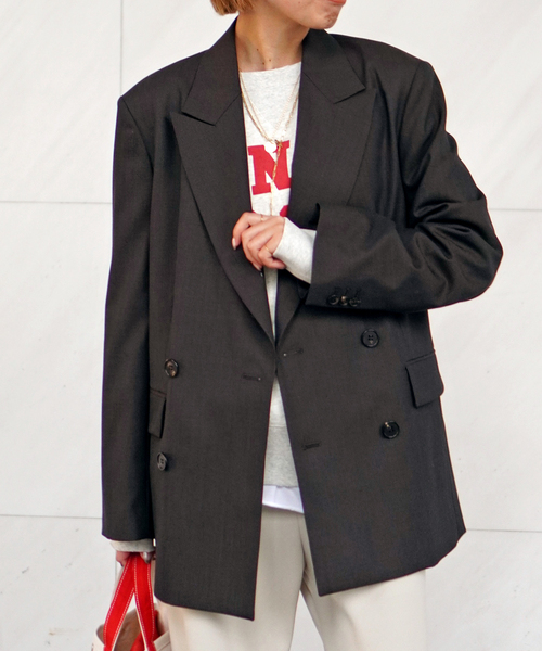 AP STUDIO（エーピーストゥディオ）の「dark check jacket（テーラードジャケット・レディース・ブラウン・36/38）」の16枚目の写真