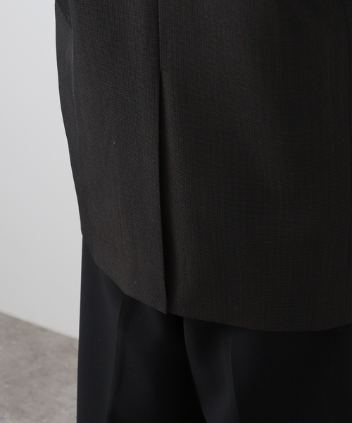 AP STUDIO（エーピーストゥディオ）の「dark check jacket（テーラードジャケット・レディース・ブラウン・36/38）」の7枚目の写真