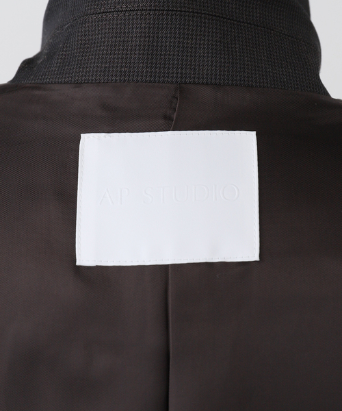 AP STUDIO（エーピーストゥディオ）の「dark check jacket（テーラードジャケット・レディース・ブラウン・36/38）」の4枚目の写真