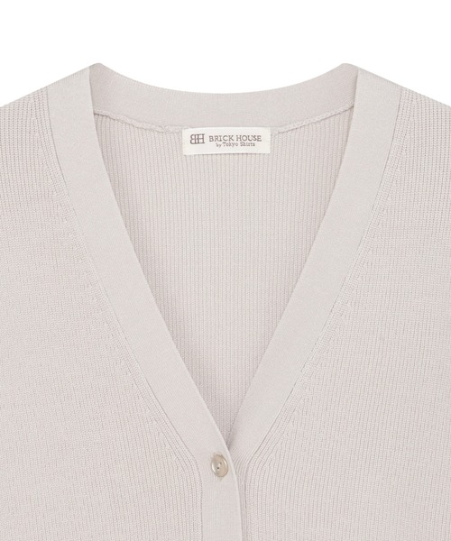 TOKYO SHIRTS（トウキョウシャツ）の「畔編み Ｖネック カーディガン（カーディガン/ボレロ・レディース・ネイビー/ベージュ/グレー・M/L）」の11枚目の写真