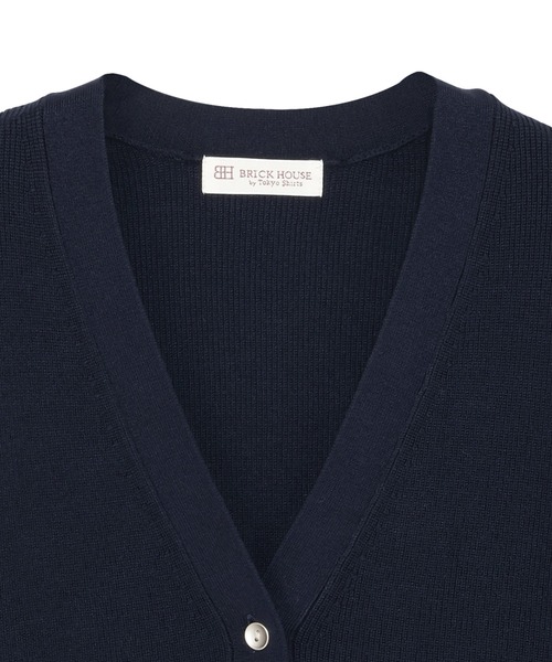 TOKYO SHIRTS（トウキョウシャツ）の「畔編み Ｖネック カーディガン（カーディガン/ボレロ・レディース・ネイビー/ベージュ/グレー・M/L）」の16枚目の写真