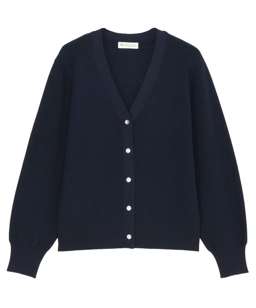 TOKYO SHIRTS（トウキョウシャツ）の「畔編み Ｖネック カーディガン（カーディガン/ボレロ・レディース・ネイビー/ベージュ/グレー・M/L）」の14枚目の写真