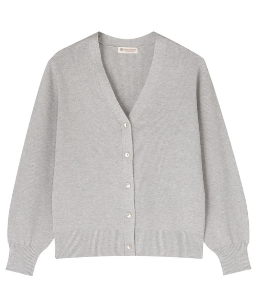 TOKYO SHIRTS（トウキョウシャツ）の「畔編み Ｖネック カーディガン（カーディガン/ボレロ・レディース・ネイビー/ベージュ/グレー・M/L）」の4枚目の写真