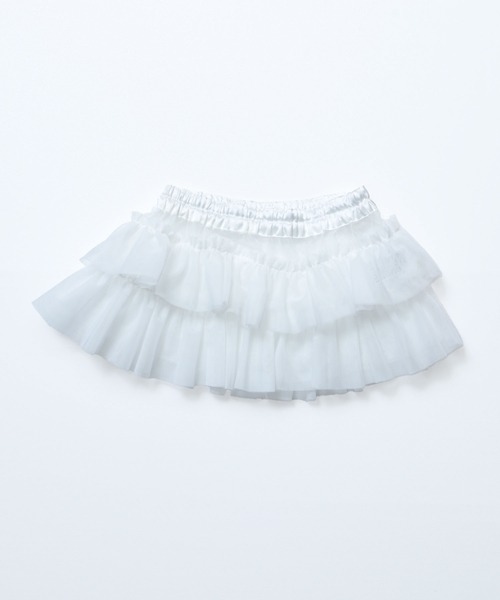 Ocean&Ground（オーシャン&グラウンド）の「チュールフリル飾りスカート（スカート・キッズ・ターコイズブルー/ブラウン/ホワイト/オレンジ・S/M/L）」の2枚目の写真