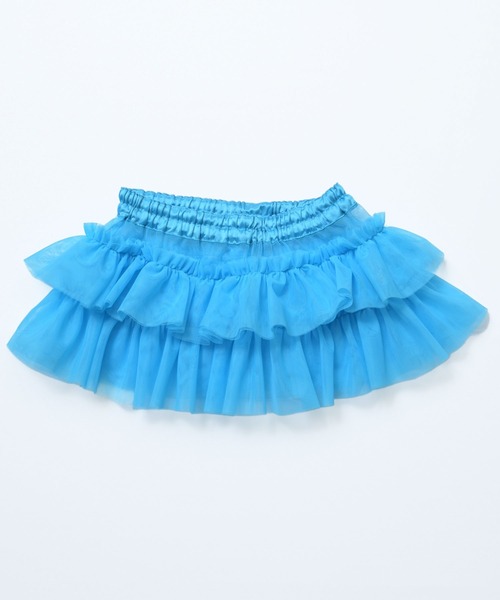 Ocean&Ground（オーシャン&グラウンド）の「チュールフリル飾りスカート（スカート・キッズ・ターコイズブルー/ブラウン/ホワイト/オレンジ・S/M/L）」の5枚目の写真