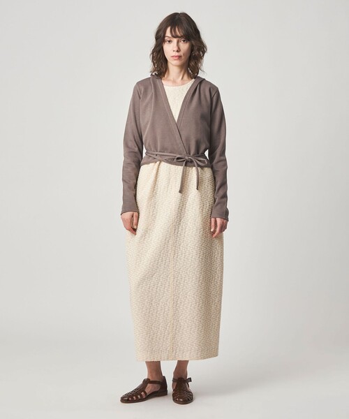 Steven Alan(スティーブンアラン)の「<Steven Alan>ジャガード ワンピース(ワンピース・レディース・ナチュラル/ブラック・S/M)」の4枚目の写真