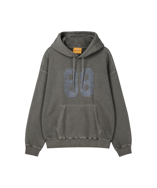 DOUBLE EIGHT（ダブルエイト）の「88ピグメントフードパーカー（カーキ）（パーカー・メンズ・カーキ・M/L/XL）」の3枚目の写真