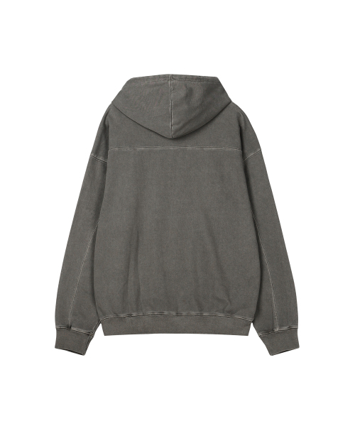 DOUBLE EIGHT（ダブルエイト）の「88ピグメントフードパーカー（カーキ）（パーカー・メンズ・カーキ・M/L/XL）」の4枚目の写真