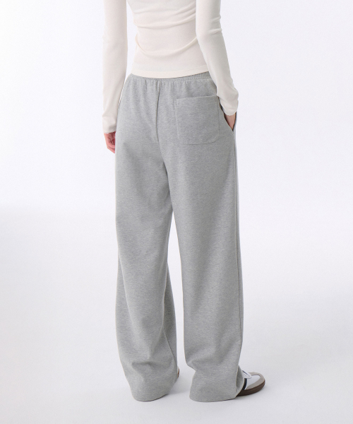 MUSINSA STANDARD WOMAN（ムシンサスタンダードウーマン）の「[クールタンダード] ウィメンズ ディープタック バリアブル ワイド ラウンジ スウェットパンツ [ミディアムグレー]（スウェットパンツ・レディース・その他・SMALL/MEDIUM/LARGE/X-SMALL）」の2枚目の写真