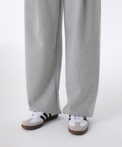 MUSINSA STANDARD WOMAN（ムシンサスタンダードウーマン）の「[クールタンダード] ウィメンズ ディープタック バリアブル ワイド ラウンジ スウェットパンツ [ミディアムグレー]（スウェットパンツ・レディース・その他・SMALL/MEDIUM/LARGE/X-SMALL）」の8枚目の写真