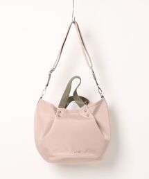 Beau're | 【BEAURE】ナイロン×カウレザー ショルダー付き バルーントートバッグ B-26235(トートバッグ)