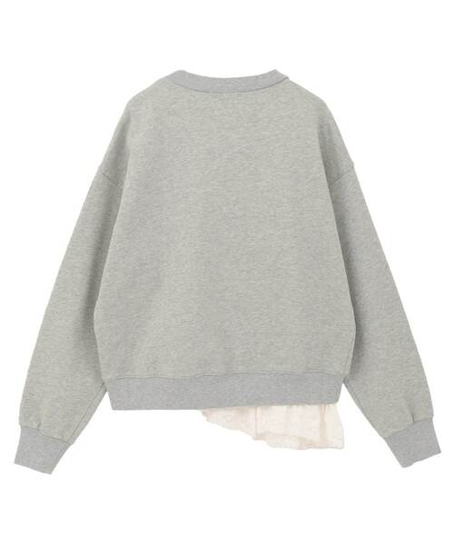 SOFFITTO（ソフィット）の「サテンドッキングスウェット（スウェット・レディース・トップグレー/ネイビー・FREE）」の12枚目の写真