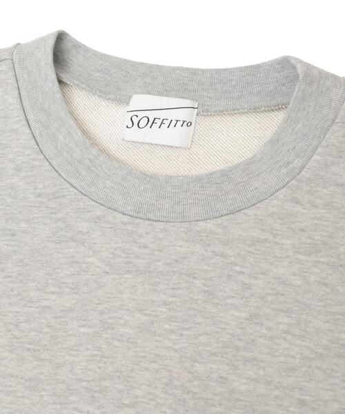 SOFFITTO（ソフィット）の「サテンドッキングスウェット（スウェット・レディース・トップグレー/ネイビー・FREE）」の13枚目の写真