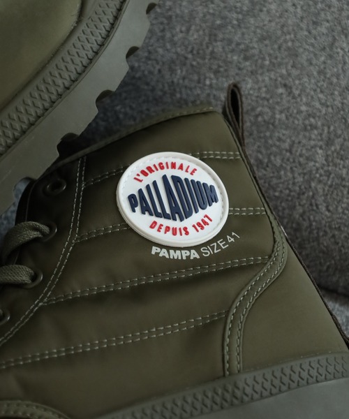 PALLADIUM(パラディウム)の「PAMPA HI DARE RHONA パラディウム 男女兼用ハイカットスニーカー(スニーカー・メンズ・アーミー/キャメル/ネイビー・27cm/26.5cm/25.5cm/25cm/24.5cm/28cm/23.5cm/27.5cm/24cm/23cm/26cm/22.5cm)」の9枚目の写真