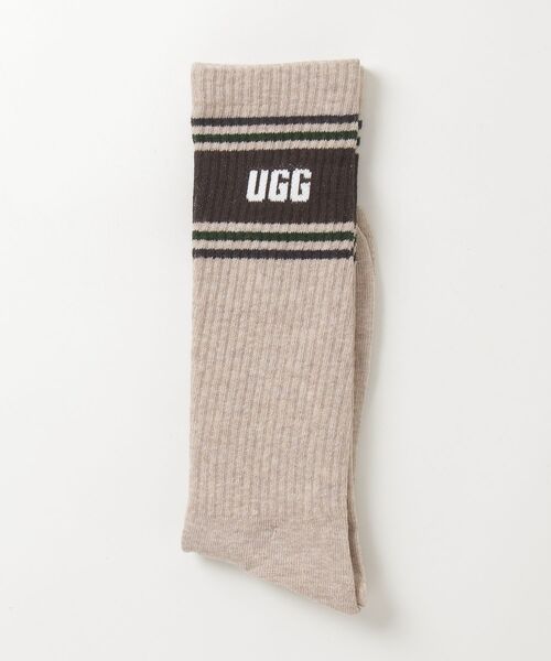 UGG（アグ）の「アグ 【UGG】- ソックス【MJOSIASVARSITYCREW 1176831-SDH】（ソックス/靴下・メンズ・サンドベージュ・ONE SIZE）」の2枚目の写真