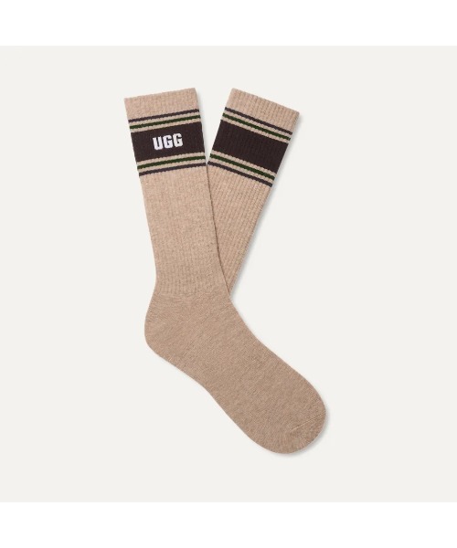 UGG（アグ）の「アグ 【UGG】- ソックス【MJOSIASVARSITYCREW 1176831-SDH】（ソックス/靴下・メンズ・サンドベージュ・ONE SIZE）」の3枚目の写真
