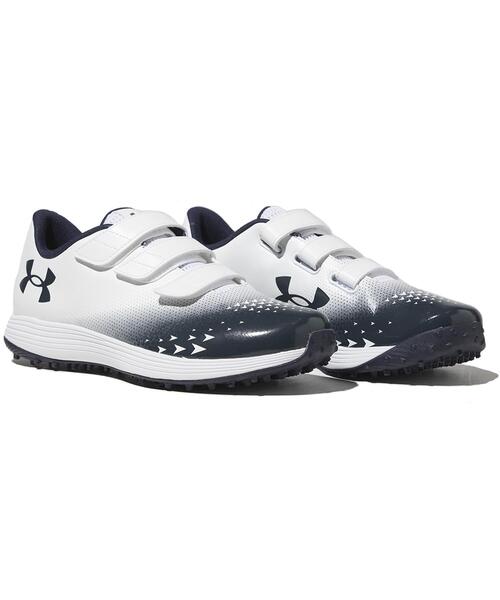 UNDER ARMOUR(アンダーアーマー)の「UAエクストリーム2.0 トレーナー ワイド(ベースボール/メンズ)(スニーカー・メンズ・ホワイト×ネイビー・23.5cm/23.0cm/22.5cm/27.0cm/22.0cm)」の4枚目の写真