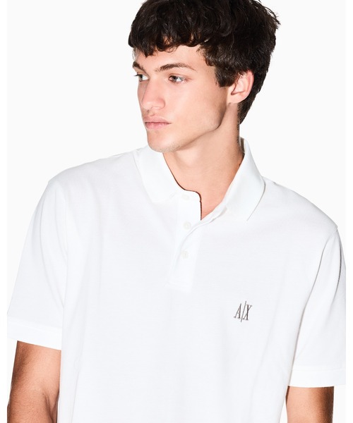 ARMANI EXCHANGE(アルマーニエクスチェンジ)の「【A|X アルマーニ エクスチェンジ】ICON 半袖ポロシャツ/REGULAR(ポロシャツ・メンズ・オフホワイト/ブラック・LARGE/MEDIUM/SMALL/X-LARGE/X-SMALL/XX-LARGE)」の9枚目の写真