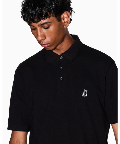 ARMANI EXCHANGE(アルマーニエクスチェンジ)の「【A|X アルマーニ エクスチェンジ】ICON 半袖ポロシャツ/REGULAR(ポロシャツ・メンズ・オフホワイト/ブラック・LARGE/MEDIUM/SMALL/X-LARGE/X-SMALL/XX-LARGE)」の5枚目の写真