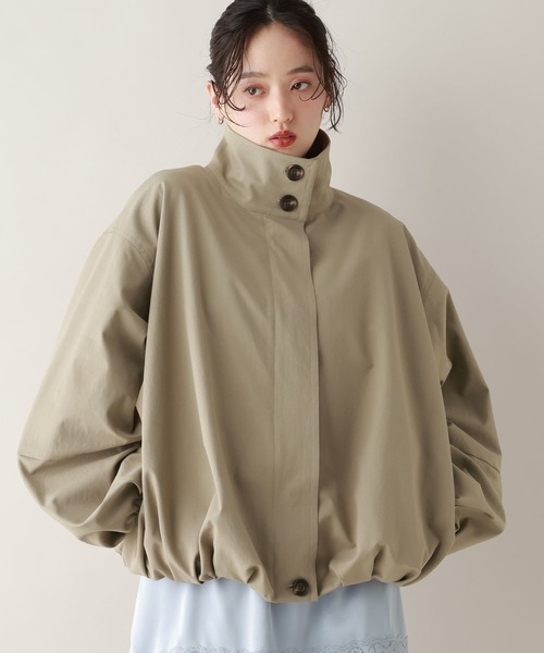 RAGEBLUE（レイジブルー）の「ツイルバルーンスタンドブルゾン（ブルゾン・レディース・ベージュ/ホワイト/ブラック・FREE）」の2枚目の写真