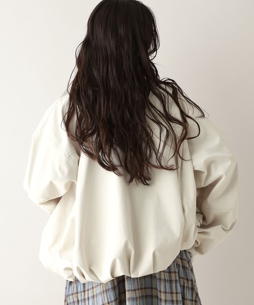 RAGEBLUE（レイジブルー）の「ツイルバルーンスタンドブルゾン（ブルゾン・レディース・ベージュ/ホワイト/ブラック・FREE）」の8枚目の写真