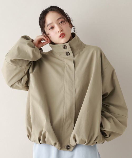 RAGEBLUE（レイジブルー）の「ツイルバルーンスタンドブルゾン（ブルゾン・レディース・ベージュ/ホワイト/ブラック・FREE）」の11枚目の写真