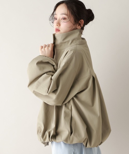 RAGEBLUE（レイジブルー）の「ツイルバルーンスタンドブルゾン（ブルゾン・レディース・ベージュ/ホワイト/ブラック・FREE）」の12枚目の写真