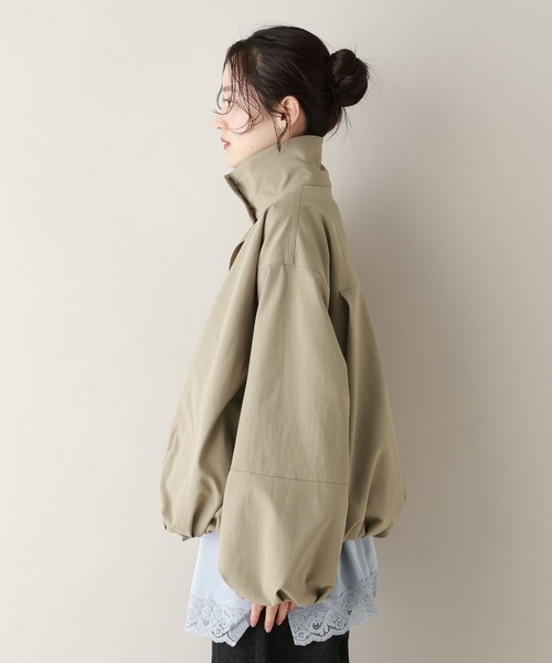 RAGEBLUE（レイジブルー）の「ツイルバルーンスタンドブルゾン（ブルゾン・レディース・ベージュ/ホワイト/ブラック・FREE）」の14枚目の写真