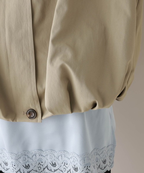 RAGEBLUE（レイジブルー）の「ツイルバルーンスタンドブルゾン（ブルゾン・レディース・ベージュ/ホワイト/ブラック・FREE）」の18枚目の写真