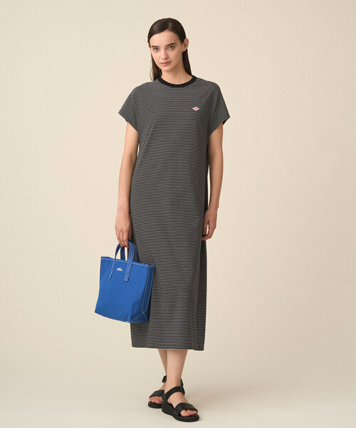 DANTON(ダントン)の「Cotton Canvas Tote Bag〈VOSGES MOYEN〉(トートバッグ・レディース・ブラック/レッド/グリーン/アイボリー/ブルー/グレー/ネイビー・-)」の8枚目の写真