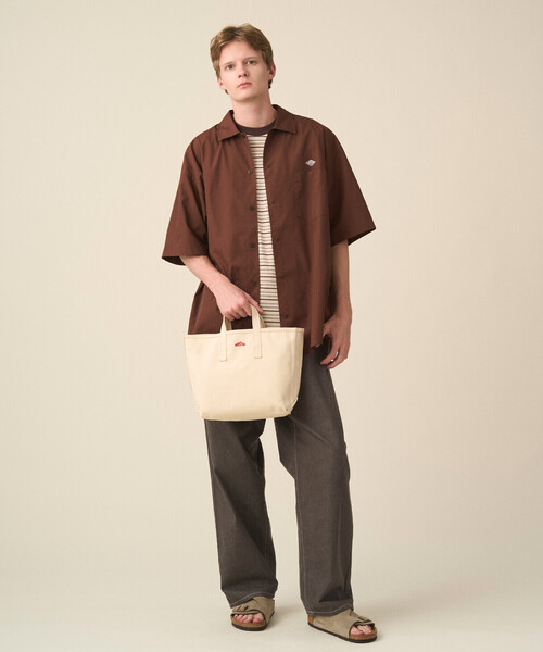 DANTON(ダントン)の「Cotton Canvas Tote Bag〈VOSGES MOYEN〉(トートバッグ・レディース・ブラック/レッド/グリーン/アイボリー/ブルー/グレー/ネイビー・-)」の10枚目の写真