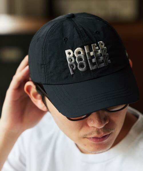 POLeR（ポーラー）の「POLeR × FREAK'S STORE/ポーラー × フリークスストア 別注 gradation logo cap グラデーションロゴ キャップ（キャップ・メンズ・ネイビー/ベージュ/ブラック・ONE SIZE）」の8枚目の写真