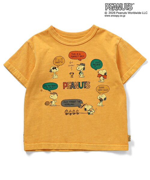 PEANUTS（ピーナッツ）の「PEANUTS　5色5柄Tシャツ（Tシャツ/カットソー・キッズ・チャコール/キナリ/イエロー/ピンク/ターコイズブルー・110/100/90/80/120/160/150/140/130）」の5枚目の写真