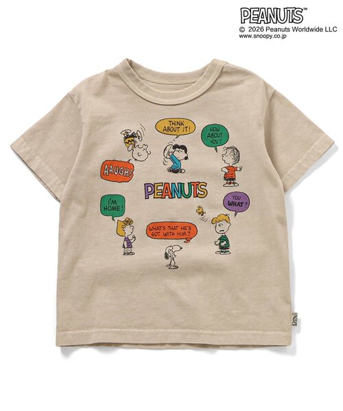 PEANUTS（ピーナッツ）の「PEANUTS　5色5柄Tシャツ（Tシャツ/カットソー・キッズ・チャコール/キナリ/イエロー/ピンク/ターコイズブルー・110/100/90/80/120/160/150/140/130）」の2枚目の写真