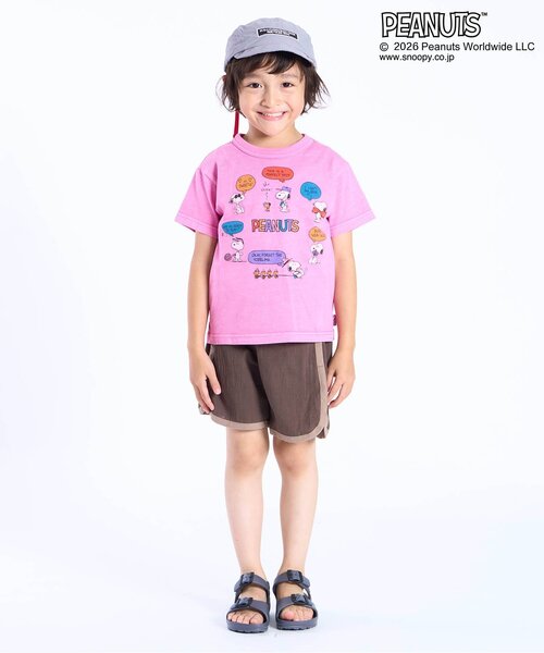 PEANUTS（ピーナッツ）の「PEANUTS　5色5柄Tシャツ（Tシャツ/カットソー・キッズ・チャコール/キナリ/イエロー/ピンク/ターコイズブルー・110/100/90/80/120/160/150/140/130）」の6枚目の写真