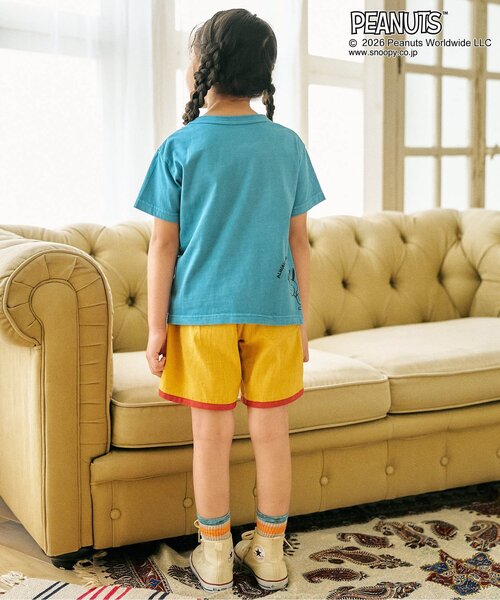 PEANUTS（ピーナッツ）の「PEANUTS　5色5柄Tシャツ（Tシャツ/カットソー・キッズ・チャコール/キナリ/イエロー/ピンク/ターコイズブルー・110/100/90/80/120/160/150/140/130）」の10枚目の写真