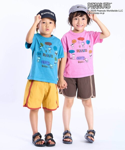 PEANUTS（ピーナッツ）の「PEANUTS　5色5柄Tシャツ（Tシャツ/カットソー・キッズ・チャコール/キナリ/イエロー/ピンク/ターコイズブルー・110/100/90/80/120/160/150/140/130）」の12枚目の写真