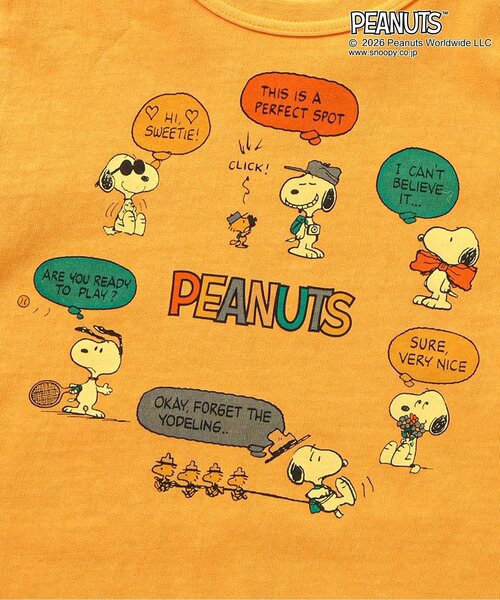 PEANUTS（ピーナッツ）の「PEANUTS　5色5柄Tシャツ（Tシャツ/カットソー・キッズ・チャコール/キナリ/イエロー/ピンク/ターコイズブルー・110/100/90/80/120/160/150/140/130）」の15枚目の写真