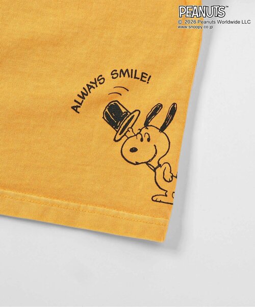 PEANUTS（ピーナッツ）の「PEANUTS　5色5柄Tシャツ（Tシャツ/カットソー・キッズ・チャコール/キナリ/イエロー/ピンク/ターコイズブルー・110/100/90/80/120/160/150/140/130）」の18枚目の写真