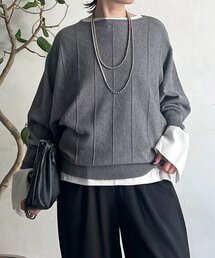 un dix cors | 弾力ドルマンプルオーバー(ニット/セーター)