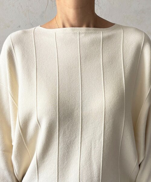 un dix cors（アンディコール）の「弾力ドルマンプルオーバー（ニット/セーター・レディース・オフホワイト/グレー/ブラック・FREE）」の15枚目の写真