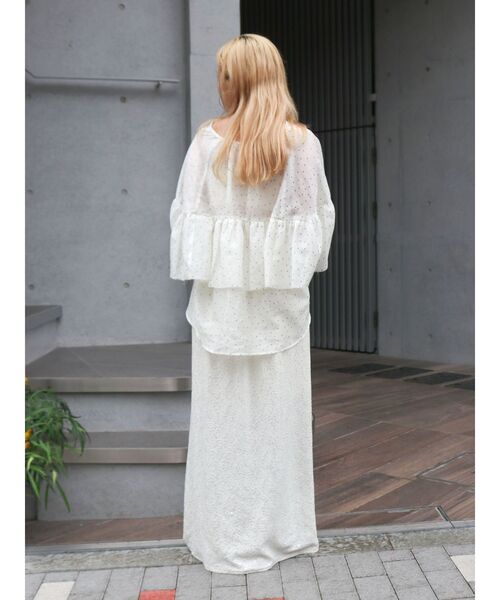 Ungrid(アングリッド)の「フリルデザインブラウス(シャツ/ブラウス・レディース・ブラック/アイボリー/その他1/オレンジ・FREE)」の10枚目の写真