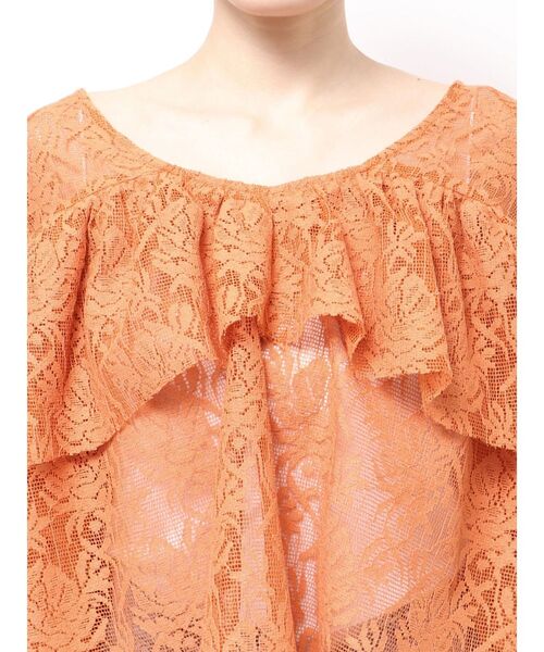 Ungrid(アングリッド)の「フリルデザインブラウス(シャツ/ブラウス・レディース・ブラック/アイボリー/その他1/オレンジ・FREE)」の19枚目の写真