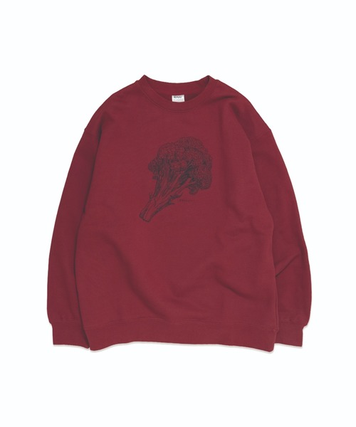 Knuu（ヌウ）の「Broccoli Sweatshirt（スウェット・メンズ・ヘザーグレー/マルーン/ホワイト・SMALL/MEDIUM/LARGE/X-LARGE）」の3枚目の写真