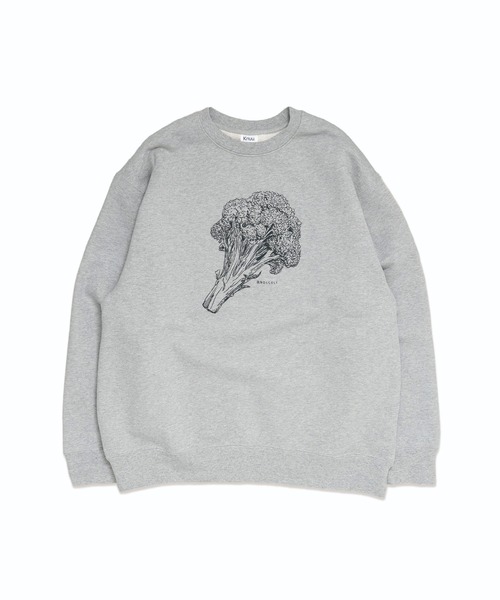 Knuu（ヌウ）の「Broccoli Sweatshirt（スウェット・メンズ・ヘザーグレー/マルーン/ホワイト・SMALL/MEDIUM/LARGE/X-LARGE）」の2枚目の写真