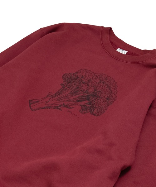 Knuu（ヌウ）の「Broccoli Sweatshirt（スウェット・メンズ・ヘザーグレー/マルーン/ホワイト・SMALL/MEDIUM/LARGE/X-LARGE）」の5枚目の写真